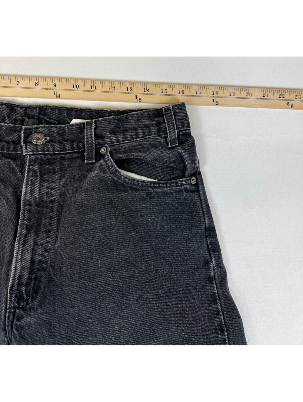Vintage 94'  Levis 550 Jeans Men 34x32 Relaxed Fit Tapered Leg Black Made in USA - Picture 9 of 9